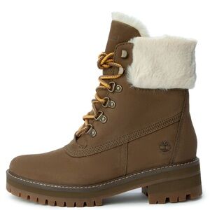 Timberland Women's Tan Fur-Trimmed Boots